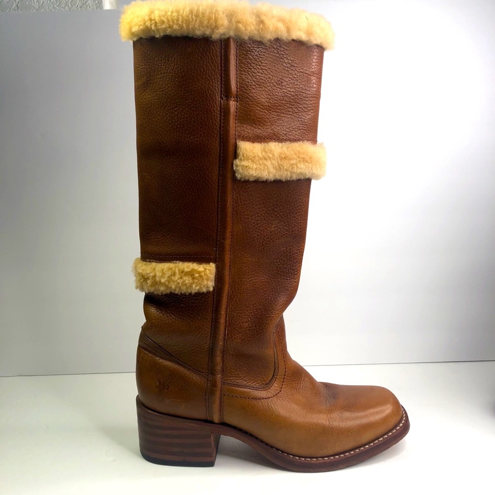 Frye Vintage 77025 Campus Shearling Boots #9